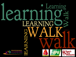 Learning Walks 2014