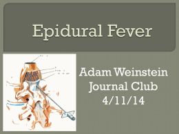 epidural fever