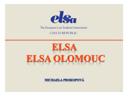 ELSA Olomouc: Výbor - ELSA Česká republika