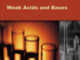 Weak acids