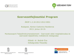 Slide 1 - Magyary Zoltán Közigazgatás