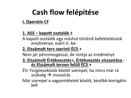 Cash flow felépítése