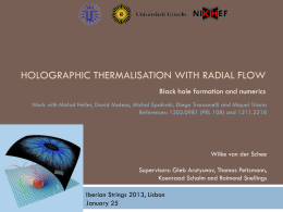 Holographic thermalisation with radial flow