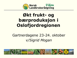 Frukt - Norsk Landbruksrådgiving Viken