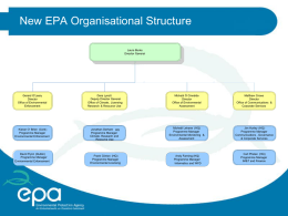 EPA Organisational Structure 2013
