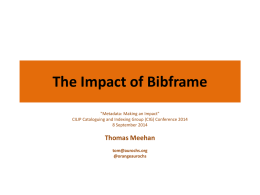 The Impact of Bibframe