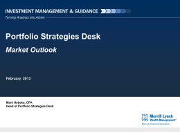 Portfolio Strategies Desk Market Outlook