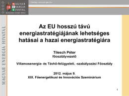 Az EU és Magyarország villamos energiastratégiájának