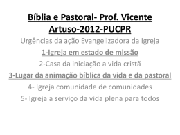 Bíblia e Pastoral- Fr.Vicente Artuso