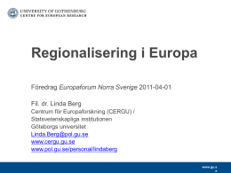 Regional identitet - Europaforum Norra Sverige