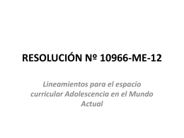 RESOLUCIÓN Nº 10966-ME-12