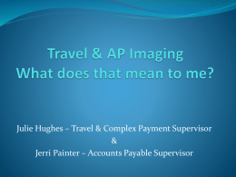 Travel & AP Imaging What does that mean to me?