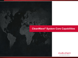 CleanWave™ Core Capabilities