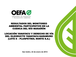 Resultados OEFA Marañón w