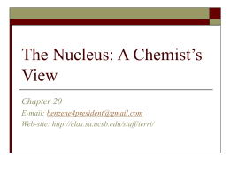 The Nucleus: A Chemist*s View