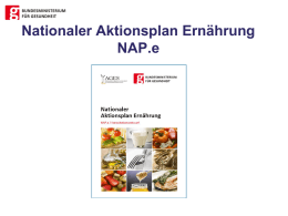 Nationaler Aktionsplan Ernährung (PPTX 2752 KB)