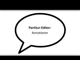 Annotieren im Partitur-Editor