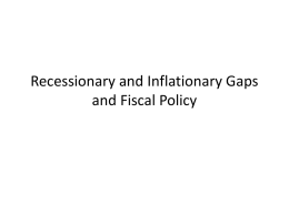 Recessionary and Inflationary Gap