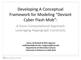 (ICDF2C 2014) Presentation - University of Arkansas at Little Rock