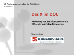 Das X im DOC - net Developers Group Berlin Brandenburg
