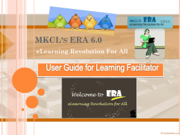 Learning Facilitator`s Guide - MS-CIT ERA 6.0