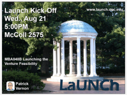 PPT - Launching the Venture
