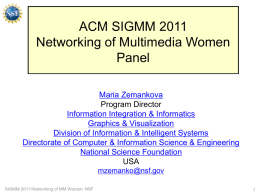 - ACM Multimedia 2011