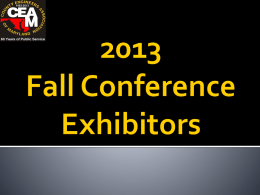2013 Fall Conference Exhibitor - County Engineers Association of