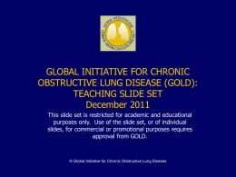 2 - the Global initiative for chronic Obstructive Lung Disease