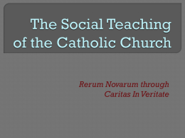 The-Social-Teaching-of-the-Catholic-Church-Presentatation