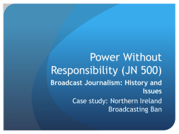 Power Without Responsibility (JN 500)
