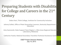 PowerPoint - OSEP Project Directors` Conference
