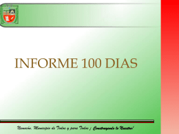 Descargar la rendición Informe Primeros 100 dias
