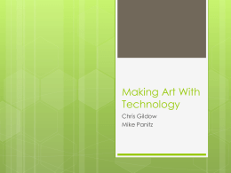 PowerPoint slides for the ART 110 - Arduino