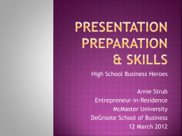 presentation skills & etiquette