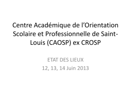 17.Présentation CAOSP CRCS 06-13 Revue