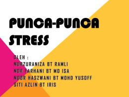 PUNCA-PUNCA STRESS