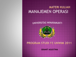 Modul Manajemen Operasi 1