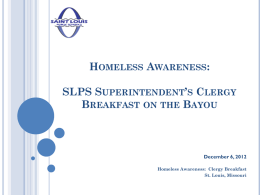 What is homelessness? - St. Louis Public Schools