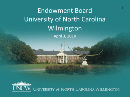 Title of Project - University of North Carolina Wilmington