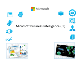 Microsoft Business Intelligence Consumer