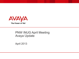 AVAYA - IAUG April Meeting