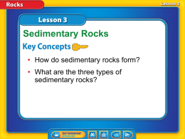 Lesson 4-3 Sedimentary Rocks summary