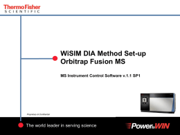 Orbitrap Fusion MS Instrument Control Software v - orsburn