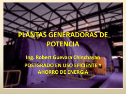 plantas generadoras de potencia