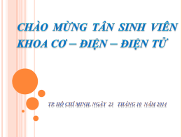 Chao mung tan sinh vien K2014