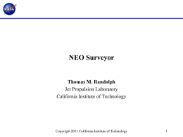 NEO Surveyor - California Institute of Technology