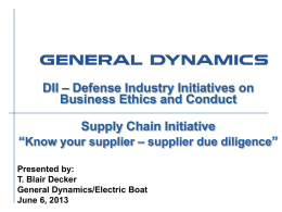 General Dynamics Business Ethics Model