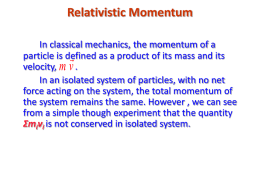 Relativity 4 - UCF Physics