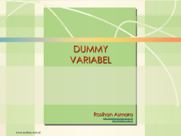 Dummy Variabel